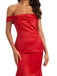 Charming Watermelon Red Mermaid One Shoulder Long Bridesmaid Dresses,WG1268