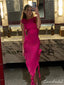 Sexy Hot Pink Mermaid Maxi Long Party Prom Dresses To Impress,Evening Dress,13441