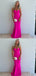 Pretty Hot Pink Mermaid Long Party Prom Dresses To Impress,Evening Dress,13489