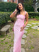 Simple Pink Mermaid Maxi Long Party Prom Dresses,Evening Dress,13357