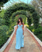 Pretty Blue A-line Sweetheart Long Party Prom Dresses To Impress,Evening Dress,13525