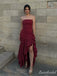 Pretty Burgundy Mermaid Long Party Prom Dresses To Impress,Evening Dress,13541