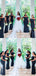 Sexy Black Mermaid Maxi Long Bridesmaid Dresses For Wedding Party,WG1586