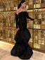 Sexy Mermaid Black Maxi Long Party Prom Dresses, Evening Dress,13135