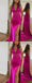Sexy Mermaid Halter V-neck Side Slit Maxi Long Party Prom Dresses, Evening Dress,13171