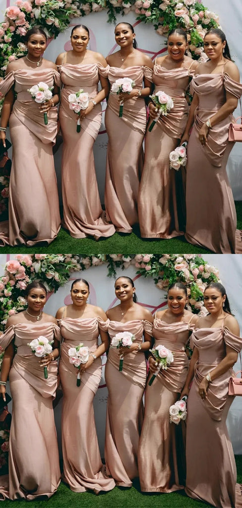 Sexy Mismatched Mermaid Off Shoulder Maxi Long Bridesmaid Dresses For Wedding Party,WG1612