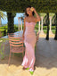 Sexy Pink Mermaid Halter Long Party Prom Dresses To Impress,Evening Dress,13568