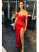 Sexy Red Sheath Side Slit Maxi Long Party Prom Dresses, Evening Dress,13134