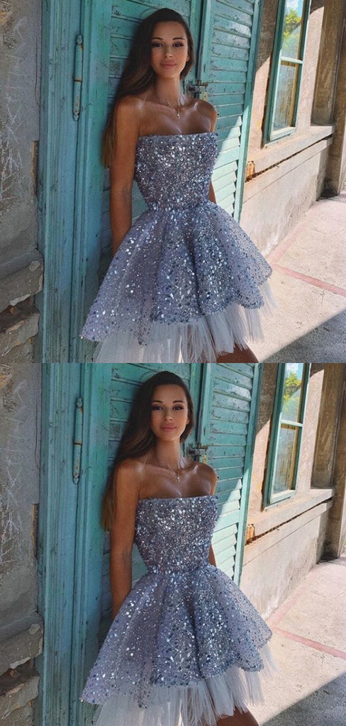 Sparkly Sexy A-line Mini Short Prom Homecoming Dresses Online,CM1016