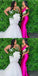 Bright Red Mermaid One Shoulder Cheap Long Bridesmaid Dresses,WG1316