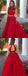 Burgundy A-line Two Pieces A-line Cheap Long Prom Dresses Online,12721