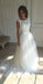 Charming Lace Long A Line Wedding Dresses, Sexy Backless Tulle Bridal Gown, WD0120