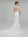 Classic Lace Straps Mermaid Cheap Wedding Dresses Online, Unique Bridal Dresses, WD560