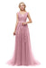 Classic V Neck Lace Long Cheap Evening Prom Dresses, Evening Party Prom Dresses, 12323