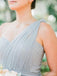 Convertible Soft Tulle Sage Green Long Cheap Bridesmaid Dresses Online, WG607