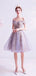 Elegant Off Shoulder Short Homecoming Dresses,Cheap Short Prom Dresses,CM904