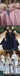 Fashion Halter Black A-line Short Cheap Bridesmaid Dresses Online, WG552