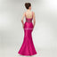 Fuchsia Mermaid Evening Prom Dresses, Evening Party Prom Dresses, 12019