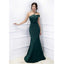 Green Mermaid One Shoulder Cheap Long Bridesmaid Dresses Online,WG1045