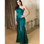 Green One Shoulder Mermaid Side Slit Cheap Long Bridesmaid Dresses Online,WG1473