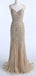 Heavily Beaded Mermaid Rhinestone Long Evening Prom Dresses, Party Custom Prom Dresses, 18638