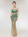 High Neck Heavily Beaded Mermaid Long Evening Prom Dresses, Evening Party Prom Dresses, 12007
