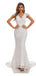 Ivory Mermaid V-neck Backless Handmade Lace Wedding Dresses,WD791