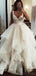 Ivory Thick Organza Straps Ball Gwon Wedding Dresses Online, Cheap A-line Bridal Dresses, WD466