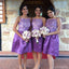 Junior Lace Top Knee Length Cheap Wedding Bridesmaid Dresses, WG354