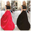 Long Prom Dress, Two Pieces Prom Dress, Simple Prom Dress, Red and Black Prom Dress, Custom prom dress,Affordable Prom Dress,Party Dresses,Evening Dresses,PD0043