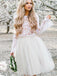 Long SLeeves Lace Two Pieces Short Homecoming Dresses Online, CM690