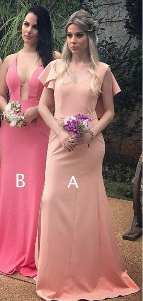 Mismatched Long Mermaid Sexy Cheap Bridesmaid Dresses Online, WG572