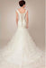 Off Shoulder Deep V Neckline Mermaid Wedding Dresses, Simple Long Custom Wedding Gowns, Affordable Bridal Dresses, 17094
