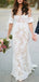 Off Shoulder Lace Mermaid Wedding Dresses Online, Cheap Bridal Dresses, WD625