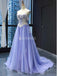 Off Shoulder Lilace See Through Long Evening Prom Dresses, Evening Party Prom Dresses, 12240