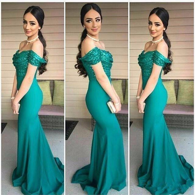 Off Shoulder Sequin Turquoise Evening Prom Dresses, Long Mermaid Party Prom Dress, Custom Long Prom Dresses, Cheap Formal Prom Dresses, 17080