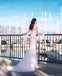 Off The Shoulder Long Sleeves Mermaid Wedding Dresses, Cheap Wedding Gown, WD711