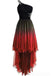 One Shoulder Ombre Chiffon Cheap Homecoming Dresses Online, Cheap Short Prom Dresses, CM787