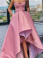 Pink A-line High Low Sweetheart Cheap Prom Dresses Online, Dance Dresses,12549