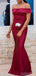 Red Mermaid Off Shoulder Cheap Long Bridesmaid Dresses Online,WG1030
