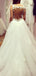 See Through Cap Sleeves Lace A-line Cheap Wedding Dresses Online, WD411