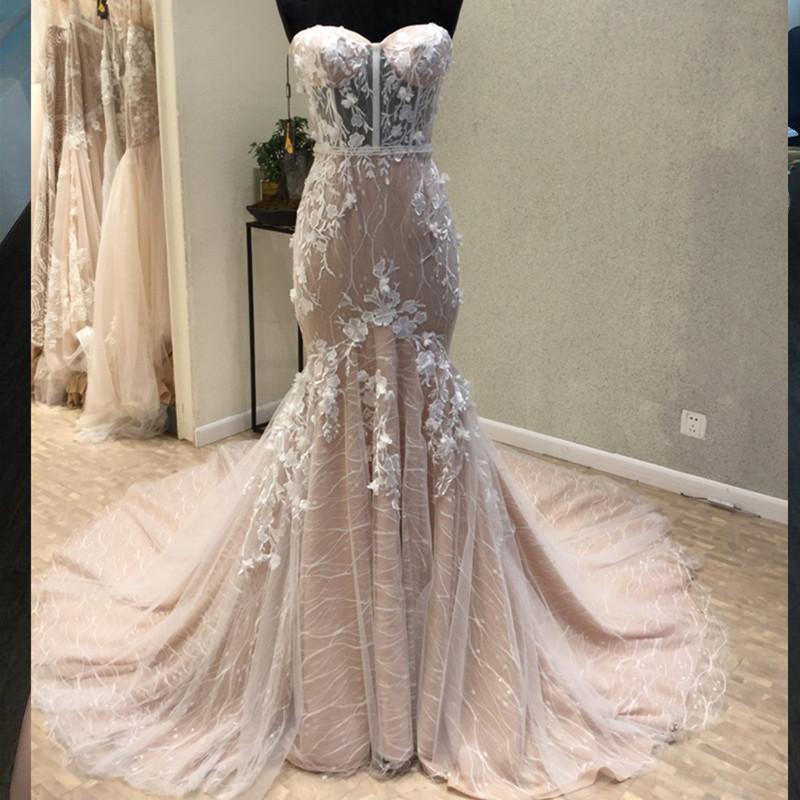 Sexy See Through Sweetheart Lace Mermaid Evening Prom Dresses, Popular Unique Party Prom Dress, Custom Long Prom Dresses, Cheap Formal Prom Dresses, 17172