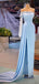 Sexy Sheath One Shoulder Long Sleeves Maxi Long Prom Dresses,Evening Dresses,12965