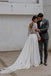 Simple A-line Long Sleeves Two Pieces Lace Wedding Dresses,WD746