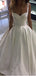 Simple Satin Elegant Straps Cheap Wedding Dresses Online, Cheap Lace Bridal Dresses, WD463