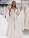 Simple Spaghetti Straps A-line Cheap Wedding Dresses Online, Cheap Bridal Dresses, WD490
