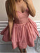 Sweetheart Pink Simple Cheap Short Homecoming Dresses Online, CM628